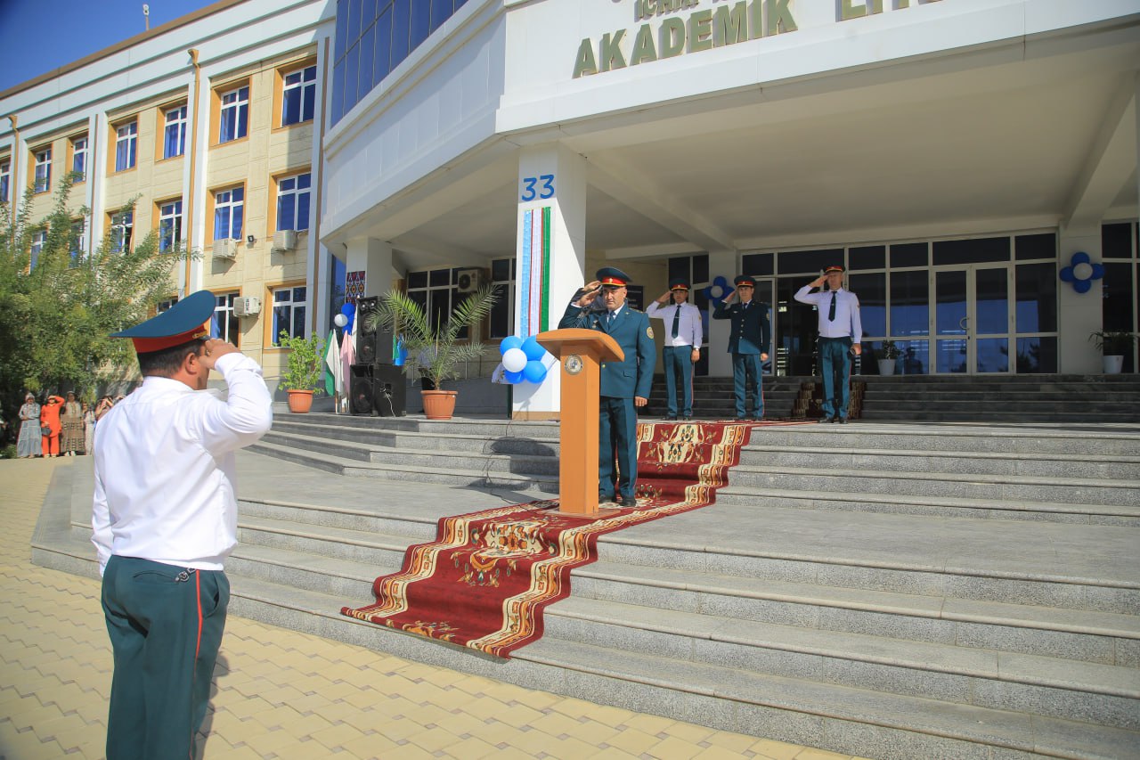 O‘zbekiston Respublikasi IIV Namangan akademik litseyida yangi o‘quv yiliga bag‘ishlab tad…