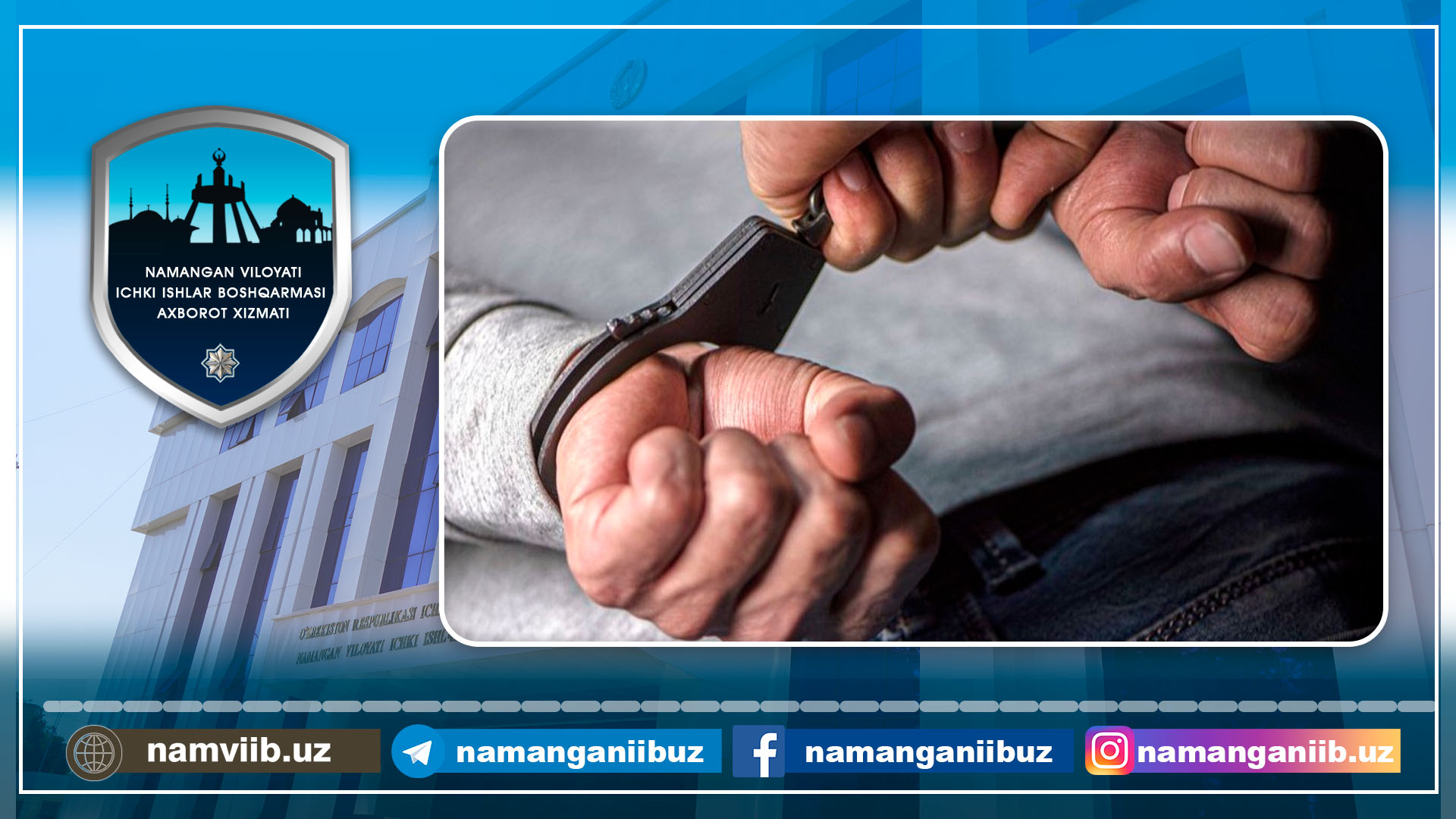 Qidiruvdagi shaxs Namangan shahridan ushlandi