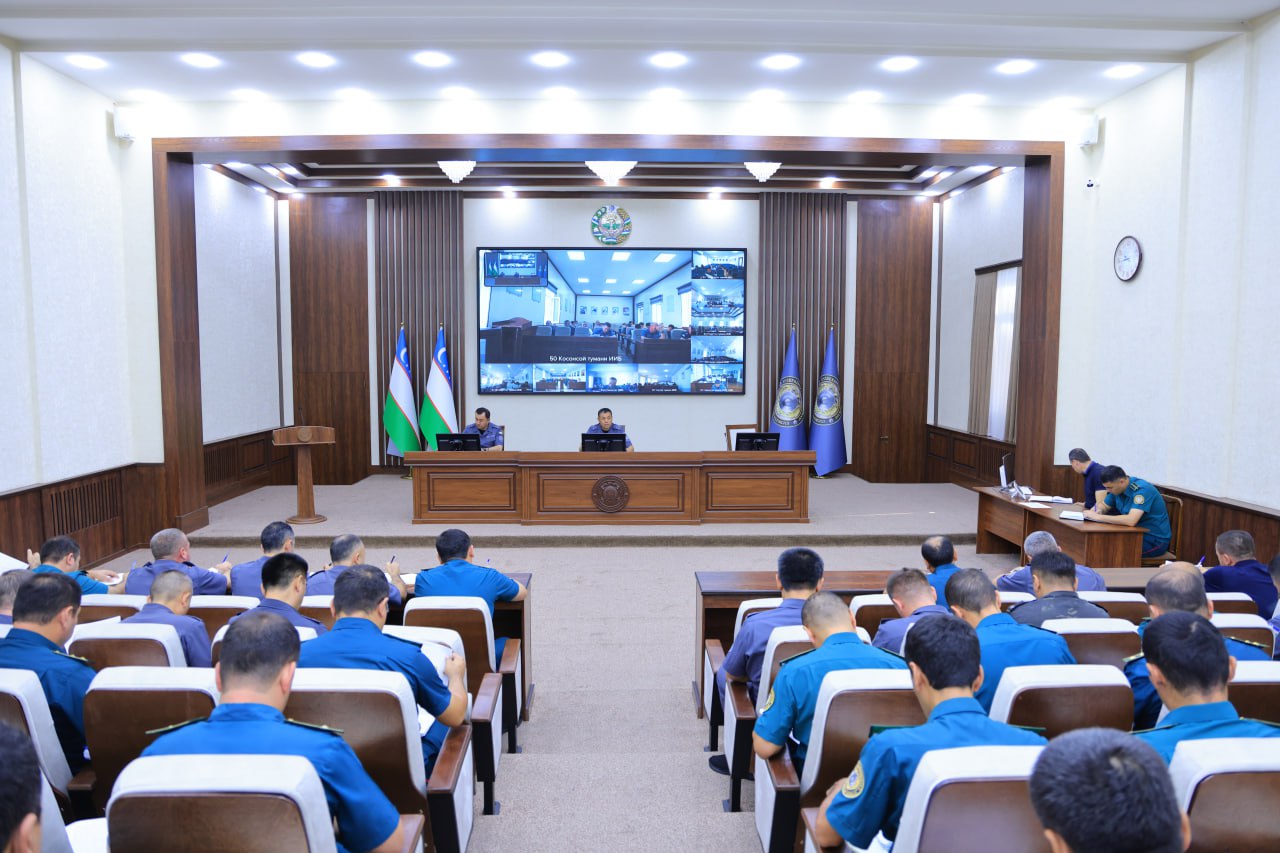 Namangan viloyat IIBda sakkiz oylik jinoyatchilik ahvoli muhokama qilindi