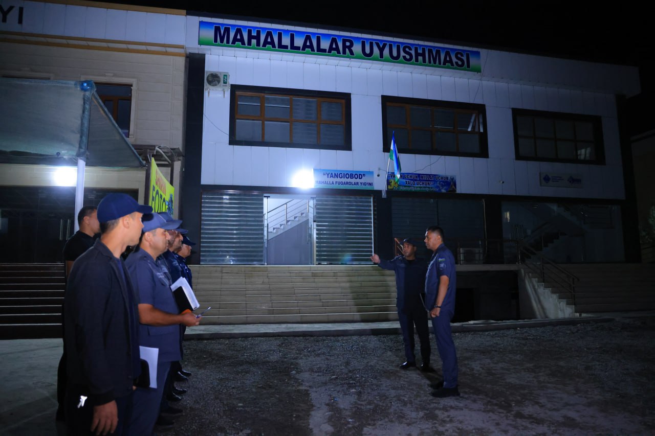 Namangan viloyati IIB rahbariyati tomonidan xodimlarning tungi faoliyati To‘raqo‘rg‘on tum…