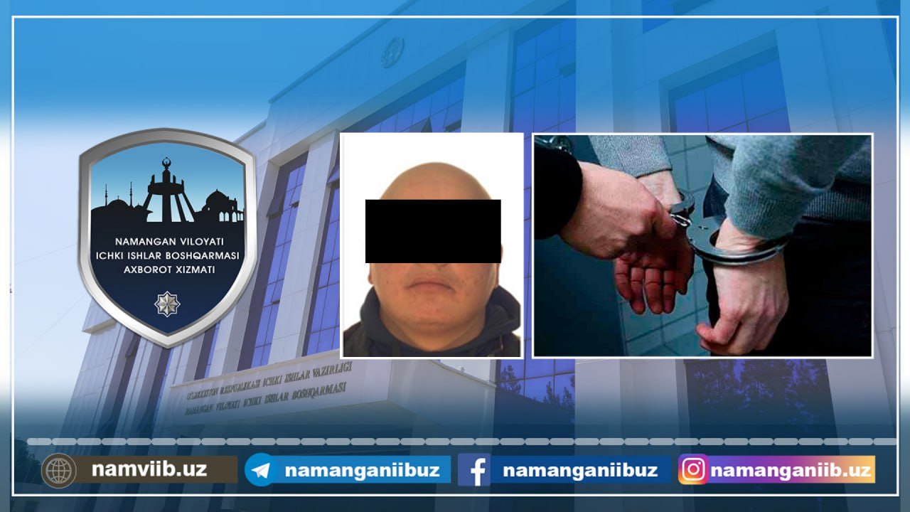 Қидирувдаги жиноятчи Тошкент шаҳрида қўлга тушди