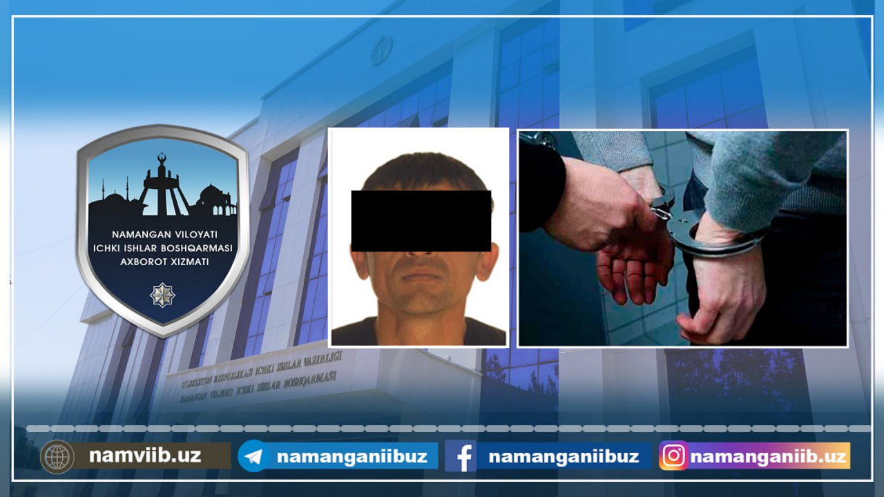 Jinoyat sodir etgan shaxs hibsxonaga joylashtirildi